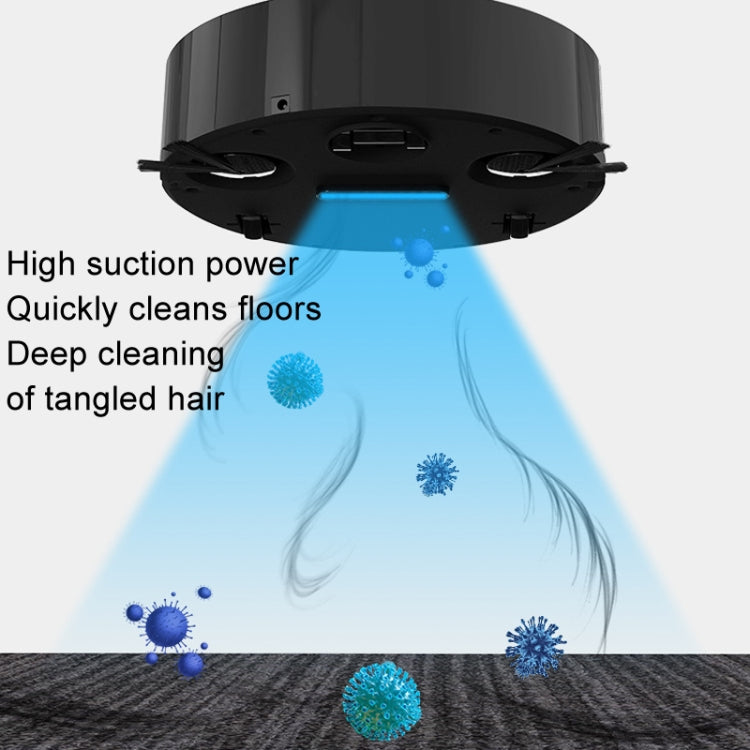 Intelligent Sweeping Robot Sweeping Mopping Suction 3 In 1 Cleaning Machine(8088 Black) - Robot Vacuum Cleaner by buy2fix | Online Shopping UK | buy2fix