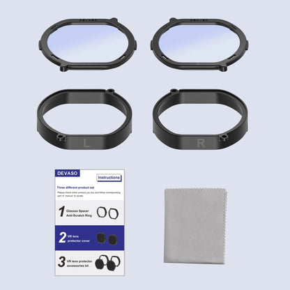 For PlayStation VR 2 DEVASO 4 In 1 Glasses Anti-scratch Ring Lens - VR Accessories by DEVASO | Online Shopping UK | buy2fix