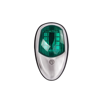 Marine Navigation Warning Light Signal LED Yacht Light, Color: Silver Shell Green - Marine Accessories & Parts by buy2fix | Online Shopping UK | buy2fix