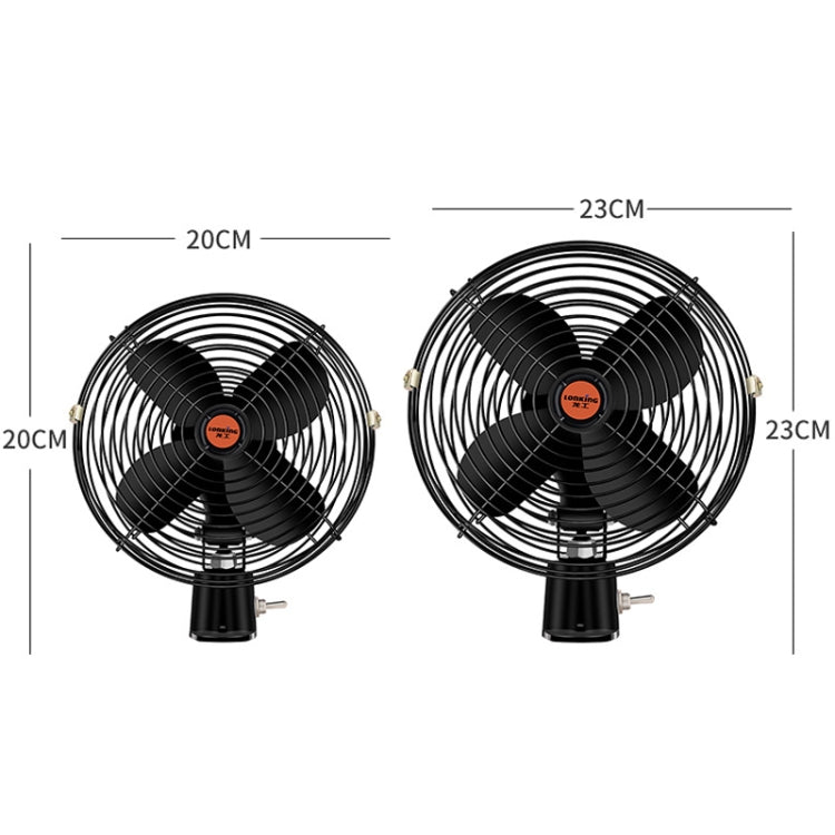 Engineering Car Excavator Strong Cooling High Power Fan, Size: 6 Inch 24V - Heating & Fans by buy2fix | Online Shopping UK | buy2fix