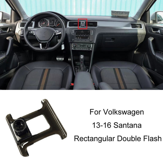 For Volkswagen Car Air Outlet Modified Mobile Phone Holder Base, Model: 13-16 Santana Rectangular Double Flash - Special Car Holders by buy2fix | Online Shopping UK | buy2fix