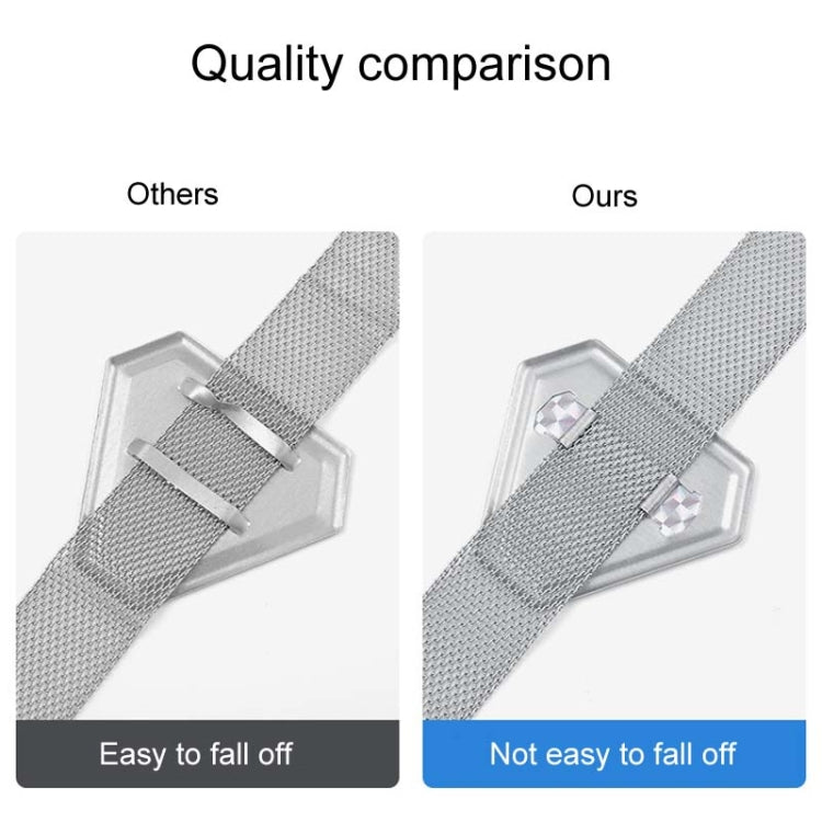 Car Triangle Night Reflective Static Eliminator Metal Grounding Strip(Silver) - Static Belt by buy2fix | Online Shopping UK | buy2fix