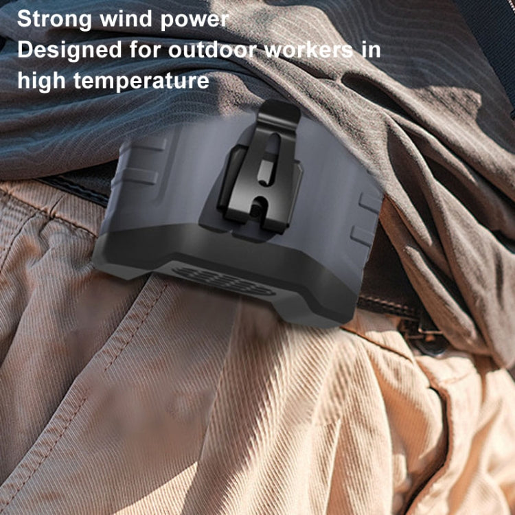 4000mAh Portable Hanging Waist Outdoor USB Fan High Wind Power Mini Fan(Army Green) - Electric Fans by buy2fix | Online Shopping UK | buy2fix