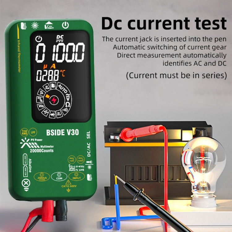 BSIDE V30 Intelligent Colorful Screen PV Multimeter Infrared Thermometer - Thermostat & Thermometer by BSIDE | Online Shopping UK | buy2fix