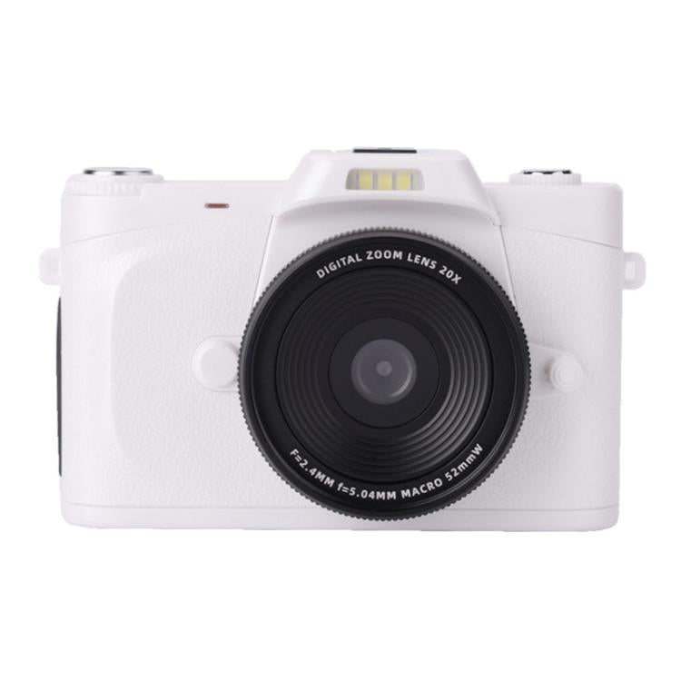 68MP Digital Camera Student CCD Travel Portable Retro Women Starter Flip Screen Card Camera(White Standard+Android OTG Card Reader) - Video Cameras by buy2fix | Online Shopping UK | buy2fix