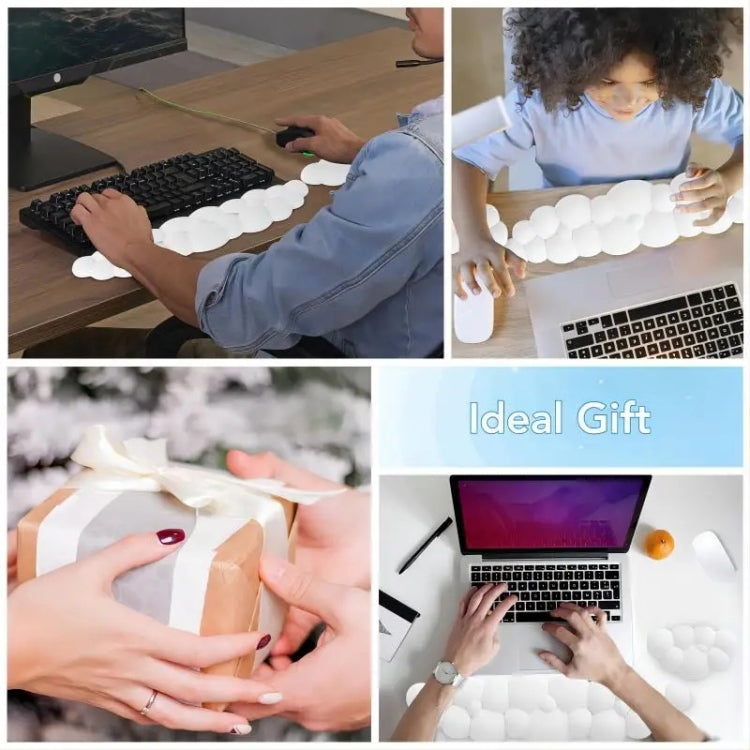 Cloud Wrist Rest Memory Foam Mouse Pad Office Desktop Wrist Brace (Pink) - Mouse Pads by buy2fix | Online Shopping UK | buy2fix