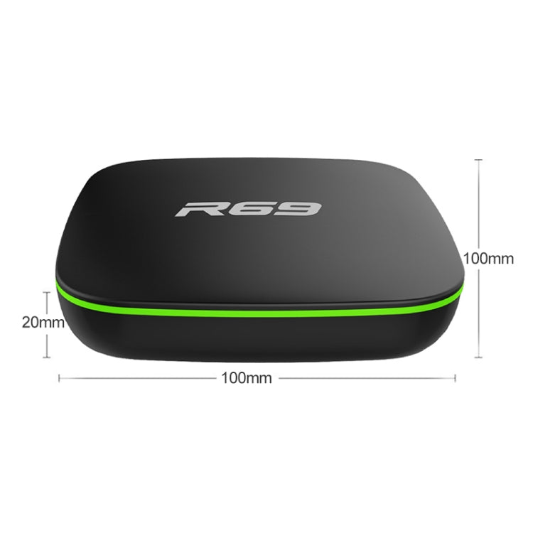 R69 1080P HD Smart TV BOX Android 4.4 Media Player wtih Remote Control, Quad Core Allwinner H3, RAM: 2GB, ROM: 16GB, 2.4G WiFi, LAN, AU Plug - Allwinner H3 by buy2fix | Online Shopping UK | buy2fix