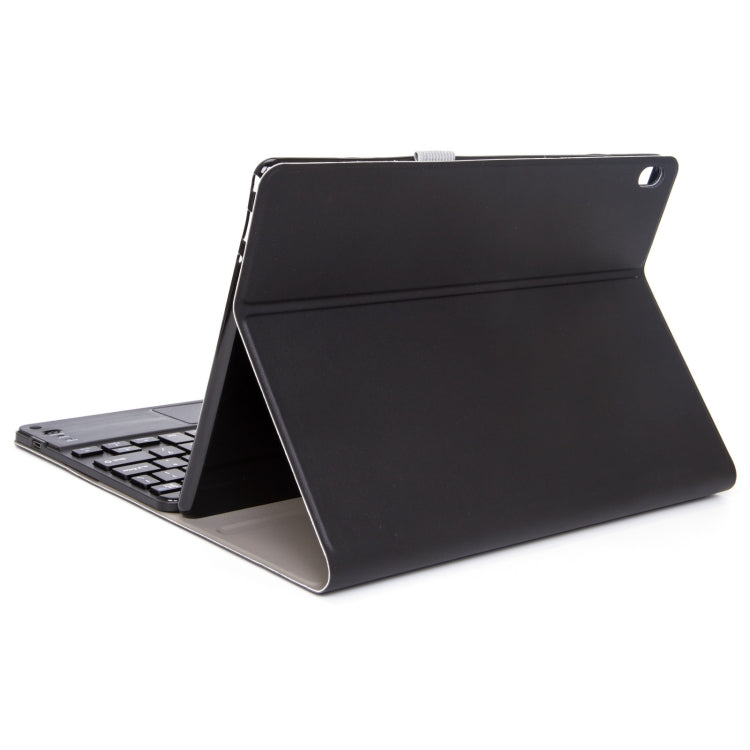 DY-E10 2 in 1 Removable Bluetooth Keyboard + Protective Leather Tablet Case with Touchpad & Holder for Lenovo Tab E10(Black) - Lenovo Keyboard by buy2fix | Online Shopping UK | buy2fix