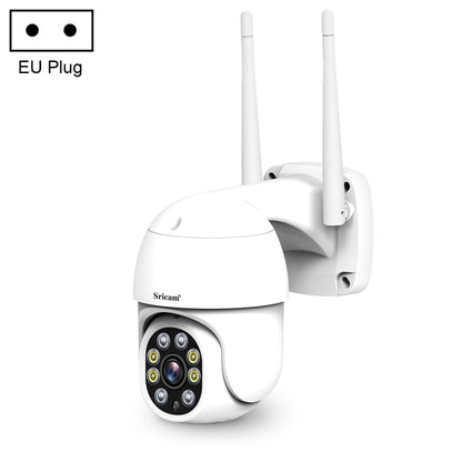 Sricam SP028 1080P HD Outdoor PTZ Camera, Support Two Way Audio / Motion Detection / Humanoid Detection / Color Night Vision / TF Card, EU Plug - Security by Sricam | Online Shopping UK | buy2fix