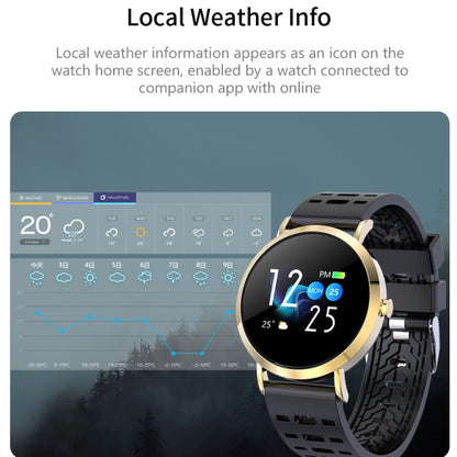 CV08C 1.0 inches TN Color Screen Smart Bracelet IP67 Waterproof, Silicone Watchband, Support Call Reminder /Heart Rate Monitoring /Sleep Monitoring / Sedentary Reminder (Gold) - Smart Wear by buy2fix | Online Shopping UK | buy2fix