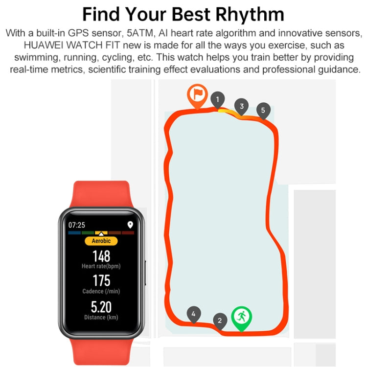 Original Huawei WATCH FIT new Smart Sports Watch (Obsidian Black) - Wearable Devices by Huawei | Online Shopping UK | buy2fix