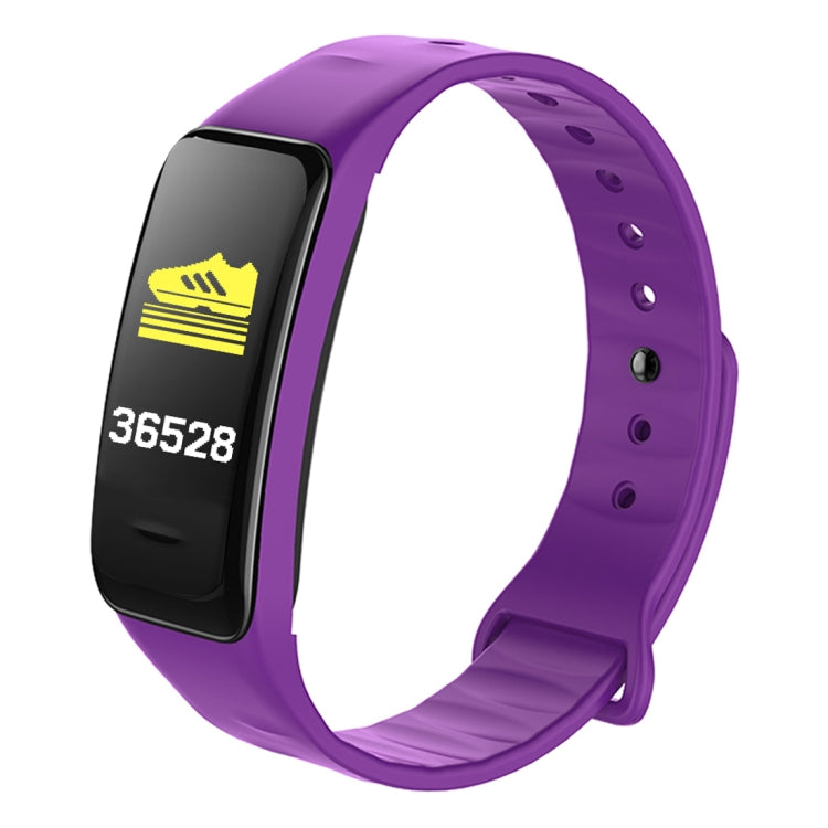 CHIGU C1Plus Fitness Tracker 0.96 inch IPS Screen Smartband Bracelet, IP67 Waterproof, Support Sports Mode / Blood Pressure / Sleep Monitor / Heart Rate Monitor / Fatigue Monitor / Sedentary Reminder (Purple) - Smart Wear by buy2fix | Online Shopping UK | buy2fix