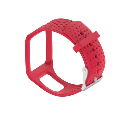 Silicone Sport Watch Band for TomTom 1 Series Runner / Cardio(Red) - Smart Wear by buy2fix | Online Shopping UK | buy2fix