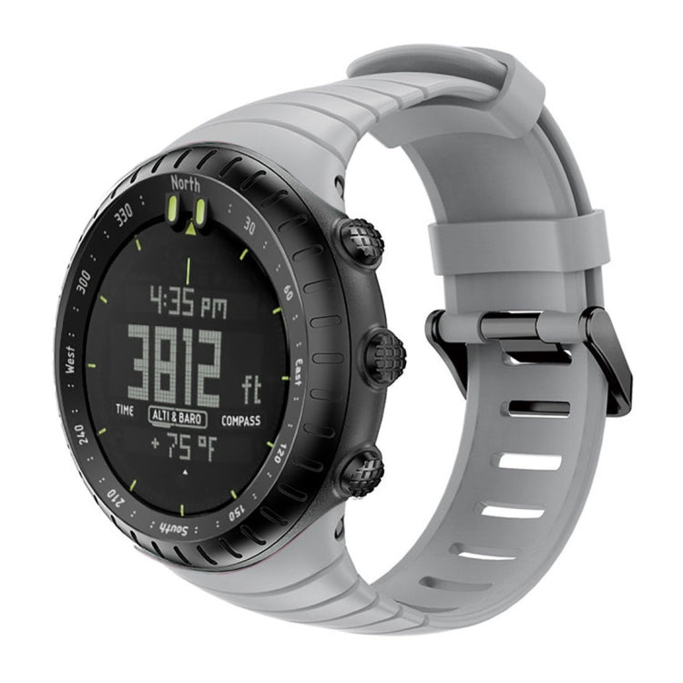 Smart Watch Silicone Watch Band for Suunto Core(Grey) - Smart Wear by buy2fix | Online Shopping UK | buy2fix