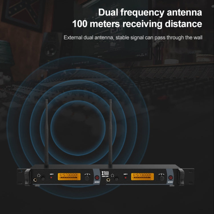 IEM1200 Wireless Transmitter 2 Bodypack Stage Singer In-Ear Monitor System(US Plug) - Consumer Electronics by buy2fix | Online Shopping UK | buy2fix