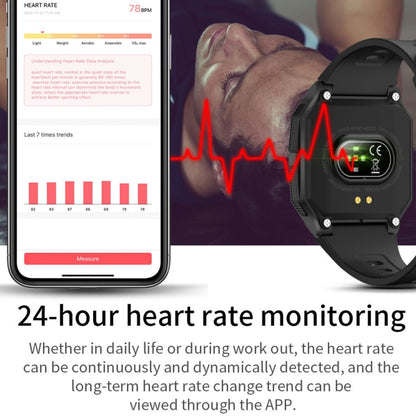 Lokmat FT10 1.3 inch IPS Touch Screen Waterproof Smart Watch, Support Music Play / Heart Rate / Blood Pressure Monitor(Red) - Smart Watches by Lokmat | Online Shopping UK | buy2fix