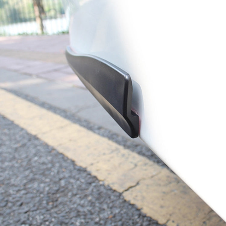 1 Pair Car Carbon Fiber Silicone Bumper Strip, Style: Long (Black) - Anti Collision Sticker by buy2fix | Online Shopping UK | buy2fix
