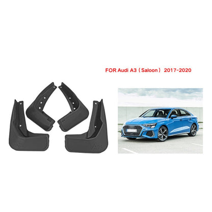 For Audi A3 Sedan 2017-2020 4pcs/Set Car Auto Soft Plastic Splash Flaps Fender Guard - Mudguards by buy2fix | Online Shopping UK | buy2fix