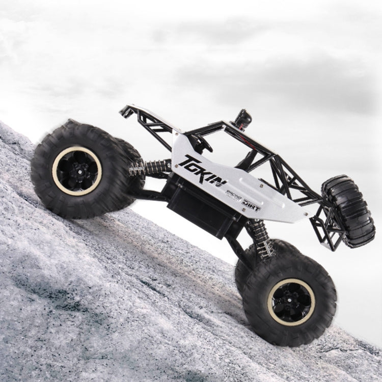 HD6026 1:12 Large Alloy Climbing Car Mountain Bigfoot Cross-country Four-wheel Drive Remote Control Car Toy, Size: 37cm(Silver) - RC Cars by buy2fix | Online Shopping UK | buy2fix