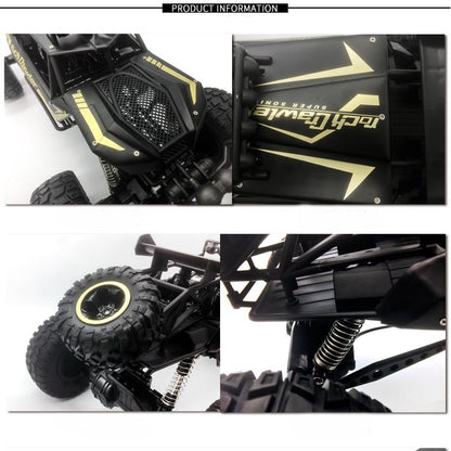 HD609 1:8 Oversized Alloy Climbing Car Off-road Remote Control Vehicle Toy(Black) - RC Cars by buy2fix | Online Shopping UK | buy2fix