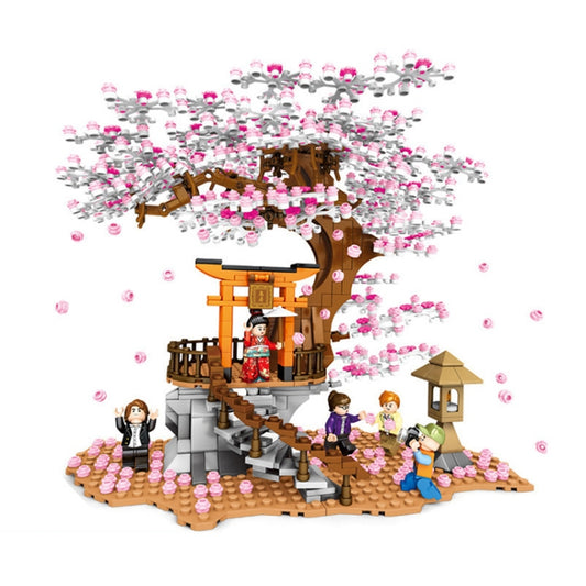 SEMBO 601076 Cherry Blossom Series Puzzle Assembled Toy Small Particle Building Blocks - Building Blocks by buy2fix | Online Shopping UK | buy2fix