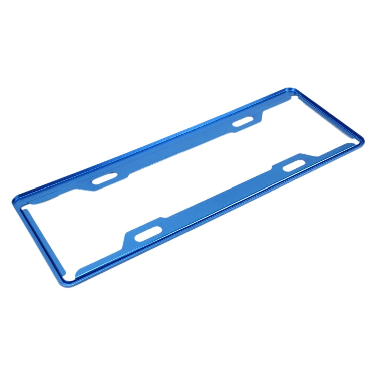 2 PCS Car License Plate Frames Car Styling License Plate Frame Aluminum Alloy Universal License Plate Holder Car Accessories(Blue) - License Plate Covers & Frames by buy2fix | Online Shopping UK | buy2fix