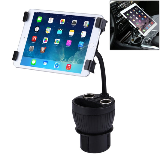 Olesson 2 in 1 Car Charger Cup Holder PowerCup Phone / Tablet Holder + 2.1A / 1A Dual-USB Ports Car Cigarette Lighter Socket Car Charger - Cigar Socket by buy2fix | Online Shopping UK | buy2fix