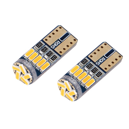 2 PCS DC 12V 2W 240LM 5500K T10-4014-15SMD Car Width Lamp Clearance Light Parking Lights(Amber Light) - Clearance Lights by buy2fix | Online Shopping UK | buy2fix