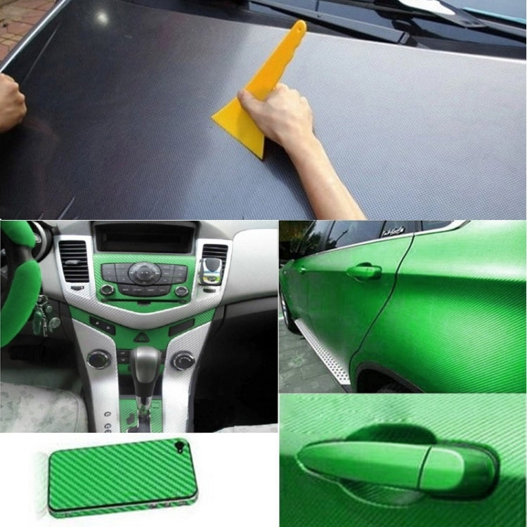 Car Decorative 3D Carbon Fiber PVC Sticker, Size: 152cm x 50cm(Green) - Auto Film by buy2fix | Online Shopping UK | buy2fix