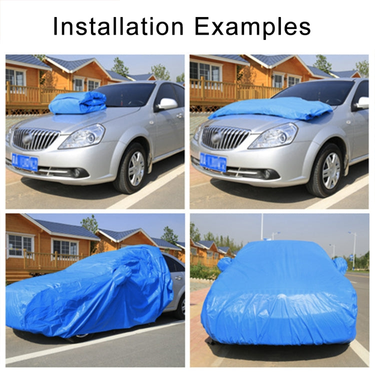 Anti-Dust Anti-UV Heat-insulating Elastic Force Cotton Car Cover for Sedan Car, Size: S, 4.3m~4.65m (Black) - PE Material by buy2fix | Online Shopping UK | buy2fix
