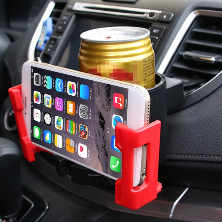 SHUNWEI SD-1026 Car Auto Multi-functional ABS Air Vent Drink Holder Bottle Cup Holder Phone Holder Mobile Mount(White) - Car Drink Holders by SHUNWEI | Online Shopping UK | buy2fix