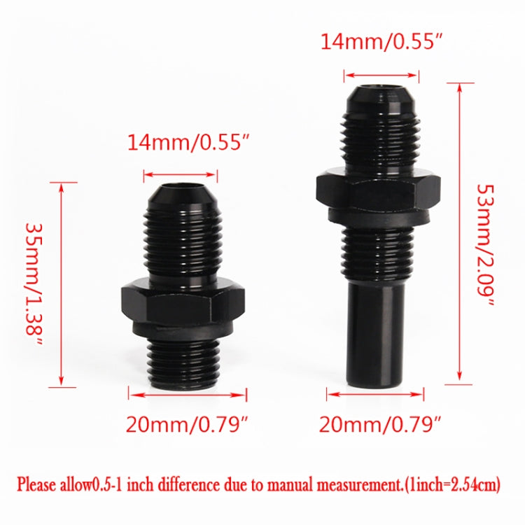 2 PCS Car Transmission Oil Cooler Adapters AN6-1/4NPS Threaded Joints - In Car by buy2fix | Online Shopping UK | buy2fix