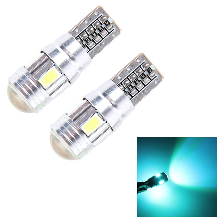 2PCS T10 3W Ice Blue Light 6 SMD 5630 LED Error-Free Canbus Car Clearance Lights Lamp, DC 12V - Clearance Lights by buy2fix | Online Shopping UK | buy2fix