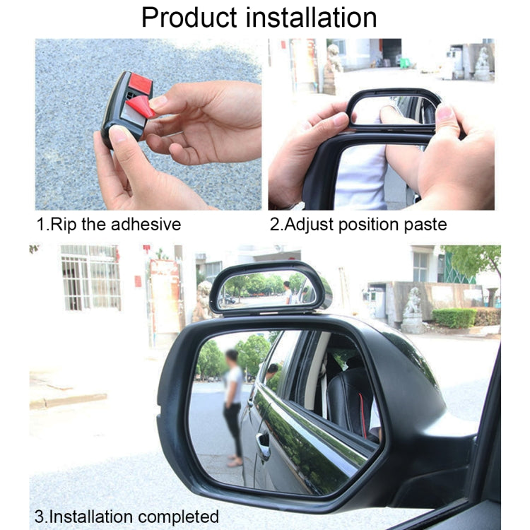 SHUNWEI Car Adjustable Blind Spot Mirror Wide Angle Auxiliary Rear View Side Mirror - Interior Mirrors by SHUNWEI | Online Shopping UK | buy2fix