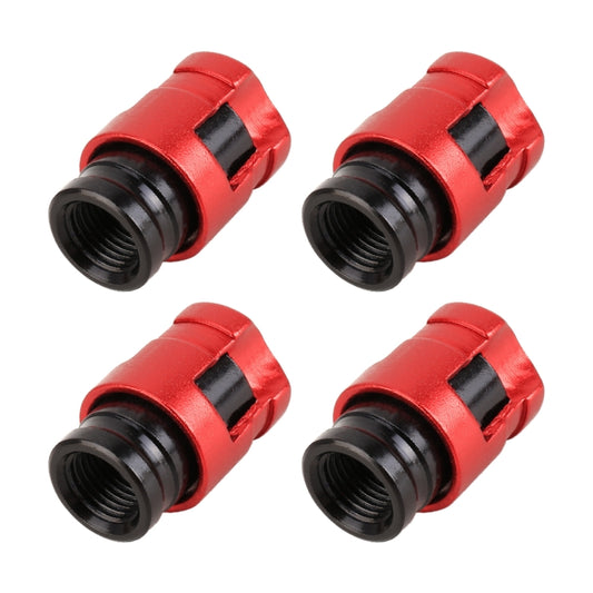 4 PCS Valve Shape Gas Cap Mouthpiece Cover Tire Cap Car Tire Valve Caps(Red) - In Car by buy2fix | Online Shopping UK | buy2fix