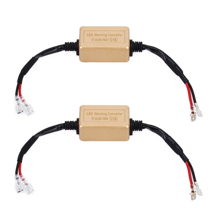 2 PCS H1 H3 LED Headlight Canbus Error Free Computer Warning Canceller Resistor Decoders Anti-Flicker Capacitor Harness - Headlight Ballast by buy2fix | Online Shopping UK | buy2fix