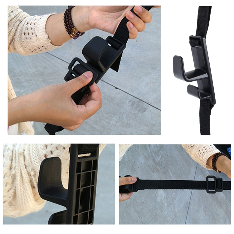SHUNWEI SD-2512 Car Headrest Hook Universal Adjustable Car Back Seat Headrest Hanger Holder Hook for Bag Purse Cloth Grocery(Black) - Auto Fastener & Clips by SHUNWEI | Online Shopping UK | buy2fix