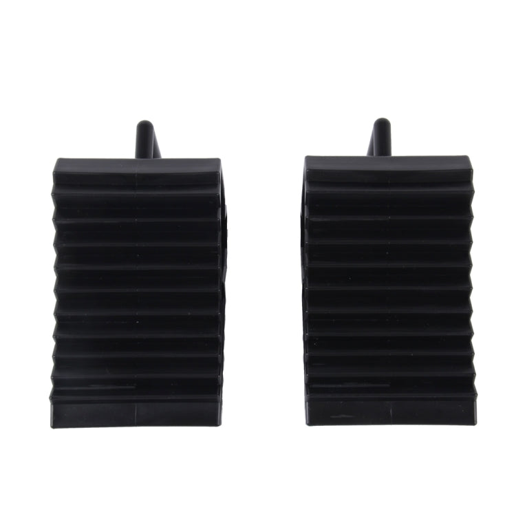 2 PCS Solid Rubber Wheel Chock with Handle - Car Road Trouble Clearer by buy2fix | Online Shopping UK | buy2fix