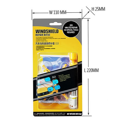Professional Windscreen Repair Tool Paintless Dent Removal Car Window Windshield Repair Kit Chip Crack Auto Glass - In Car by buy2fix | Online Shopping UK | buy2fix