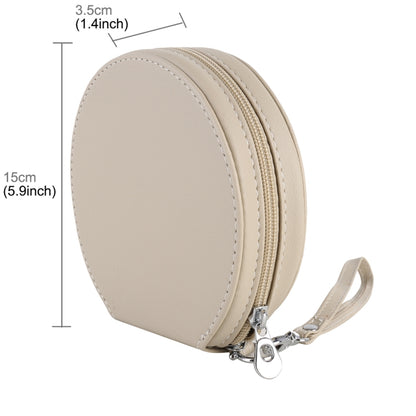 20 CD Disc Storage Case Leather Bag Heavy Duty CD/ DVD Wallet for Car, Home, Office and Travel (Beige) - Stowing Tidying by buy2fix | Online Shopping UK | buy2fix