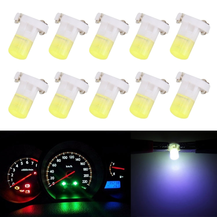 10 PCS 2W T3 Wedge Instrument Panel LED Light Dashboard Gauge Cluster Indicator Lamp Bulb(White Light) - In Car by buy2fix | Online Shopping UK | buy2fix