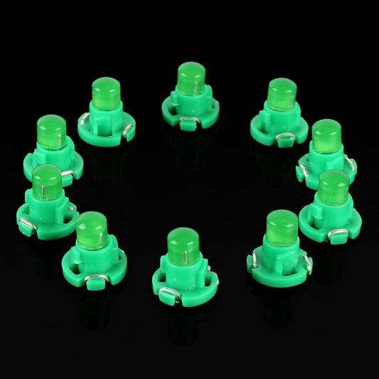 10PCS 2W T4.2 Wedge Instrument Panel LED Light Dashboard Gauge Cluster Indicator Lamp Bulb(Green Light) - In Car by buy2fix | Online Shopping UK | buy2fix