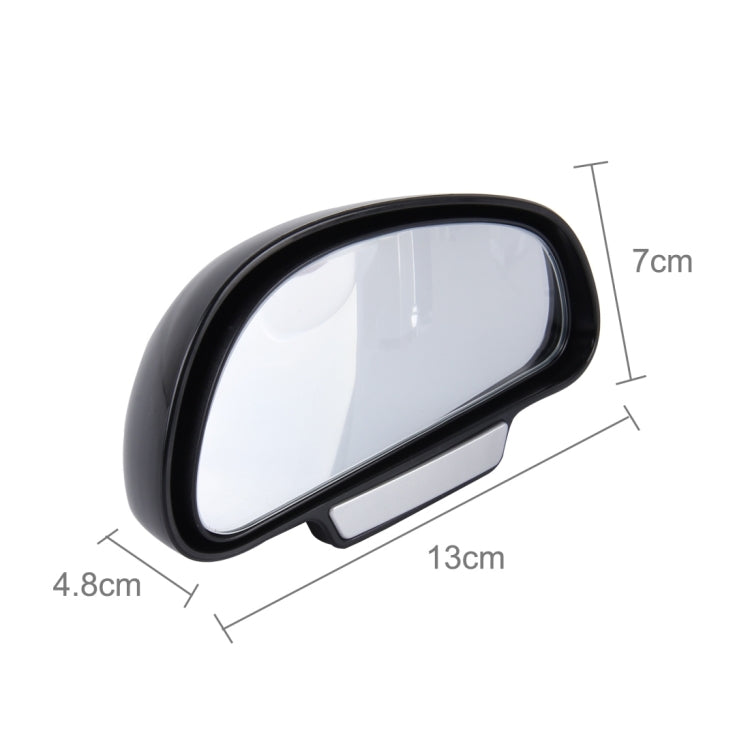 3R-092 Car Blind Spot Right Rear View Wide Angle Adjustable Mirror(Black) - Convex Mirror & Accessories by 3R | Online Shopping UK | buy2fix