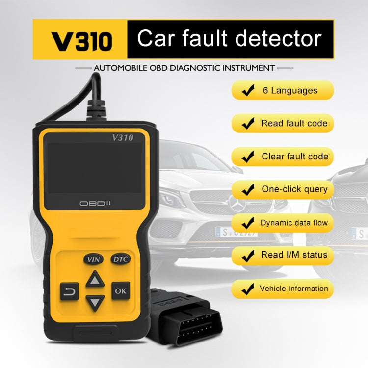 V310 Car Handheld V1.1 OBD2 Fault Detector OBD2 Diagnostic Tool - In Car by buy2fix | Online Shopping UK | buy2fix