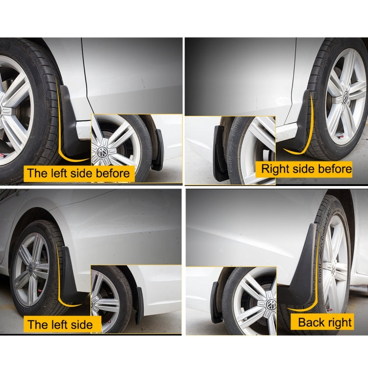 4 PCS Car Auto Semi-Rigid PVC Splash Flaps Mudguards Fender Guard for Honda City 2015 Version - Mudguards by buy2fix | Online Shopping UK | buy2fix