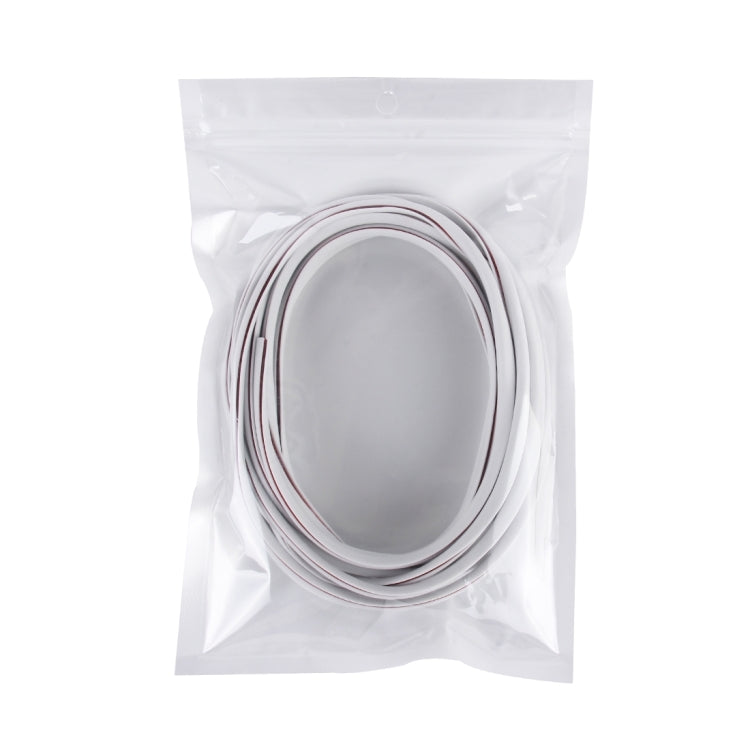 5m Car Decorative Strip PVC Chrome Decoration Strip Door Seal Window Seal(White) - Decorative Strip by buy2fix | Online Shopping UK | buy2fix