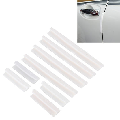 FR JG-031 8 PCS Rubber Car Side Door Edge Protection Guards Cover Trims Stickers(White) - Anti Collision Sticker by buy2fix | Online Shopping UK | buy2fix