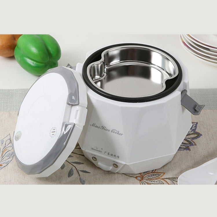 OUSHIBA Car Auto C3 Mini Multi-function Rice Cooker 12V 1.3L Volume for Rice Soup Noodles Vegetable Dessert(White) - Rice Cookers by buy2fix | Online Shopping UK | buy2fix