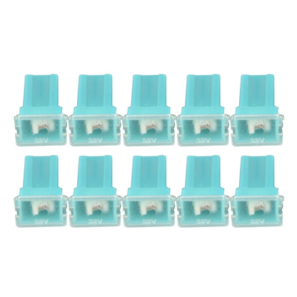 10 PCS Vehicle Car Plastic Shell Straight Female Terminal Push in Blade Cartridge PAL Fuse 20Amp 32V - In Car by buy2fix | Online Shopping UK | buy2fix