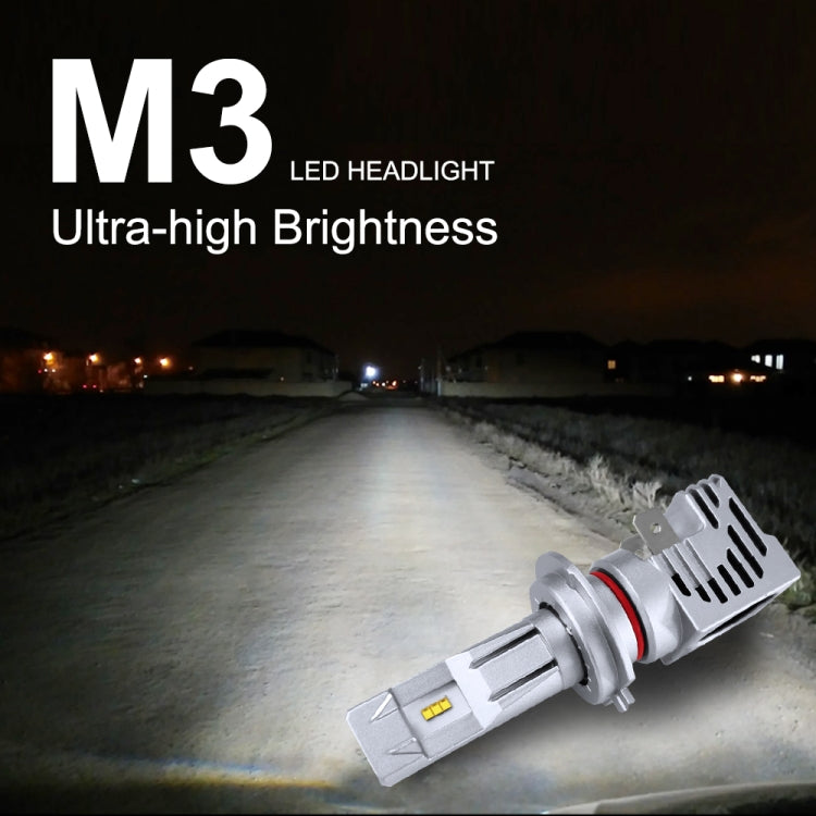 2 PCS M3 H7 DC9-32V / 17W / 6500K / 2000LM IP68 Car LED Headlight Lamps(Cool White) - In Car by buy2fix | Online Shopping UK | buy2fix